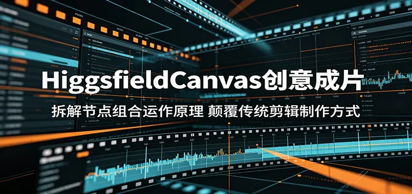 HiggsfieldCanvas创意成片：拆解节点组合运作原理，颠覆传统剪辑制作方式-豌豆轻创