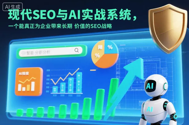 现代SEO与AI实战系统，一个能真正为企业带来长期价值的SEO战略(英语+中文字幕)-轻创