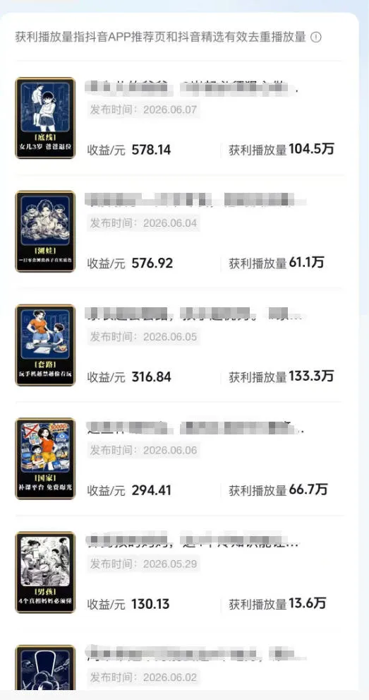 抖音某博主的育儿Ai视频全流程0-1实操,伙伴计划+分成计划+商单收徒等多种收益,日入300+-豌豆轻创