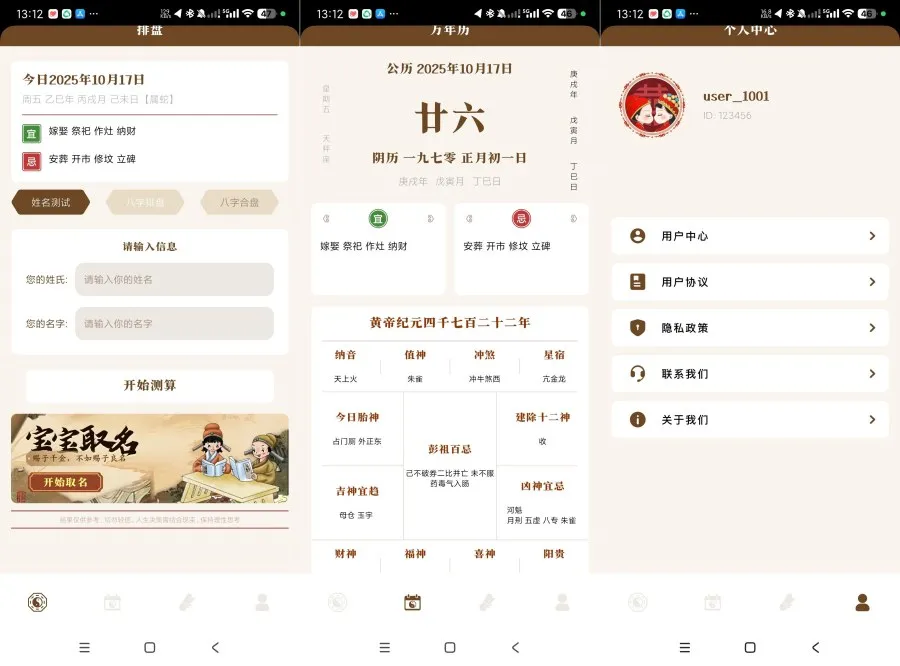 八字手相1.2八字排盘解析｜姓氏起名｜纯净版-轻创