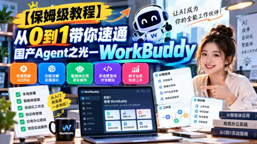 【保姆级教程】从0到1带你速通国产Agent之光—WorkBuddy【文档】-豌豆轻创