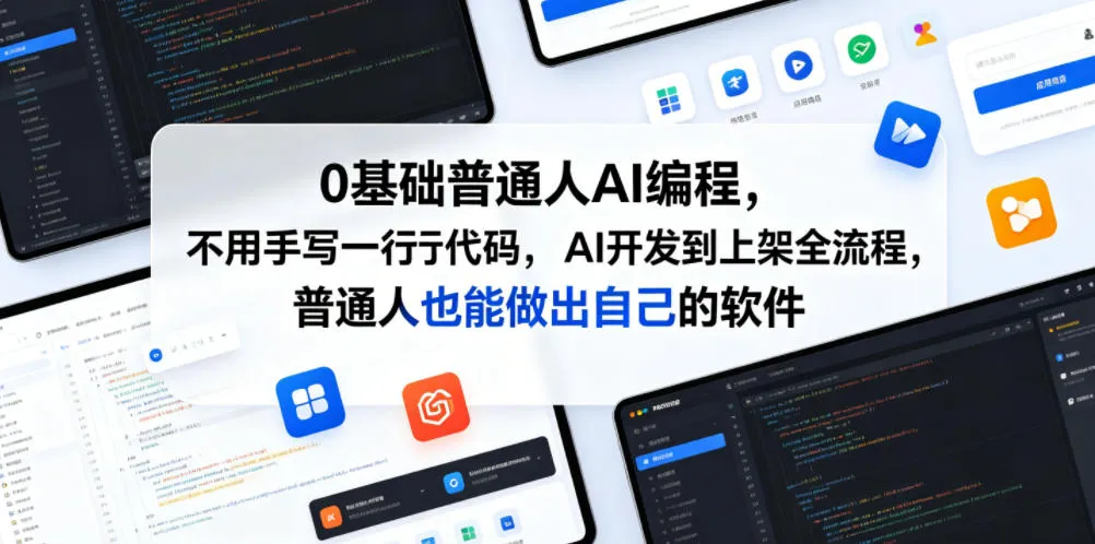 0基础普通人AI编程,不用手写一行代码,AI开发到上架全流程,普通人也能做出自己的软件-豌豆轻创