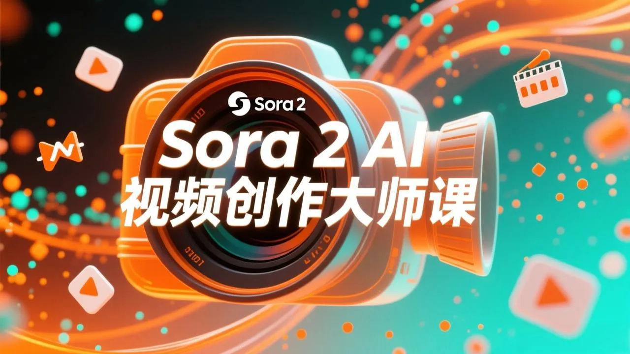 如何利用Sora 2创建流行AI人工智能视频大师班教程：掌握创作全流程，产出百万播放内容-轻创