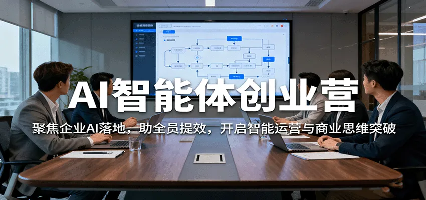 AI智能体创业营：聚焦企业AI落地，助全员提效，开启智能运营与商业思维突破-轻创