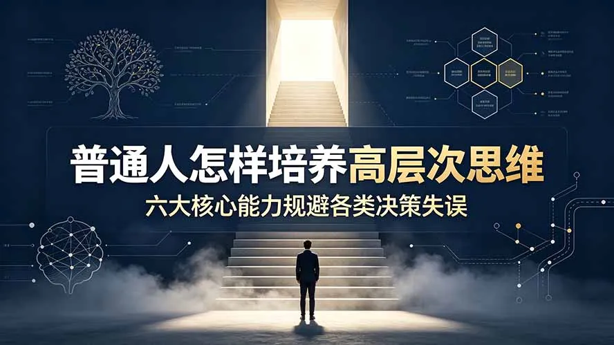 付费文章：普通人怎样培养高层次思维，六大核心能力规避各类决策失误-豌豆轻创
