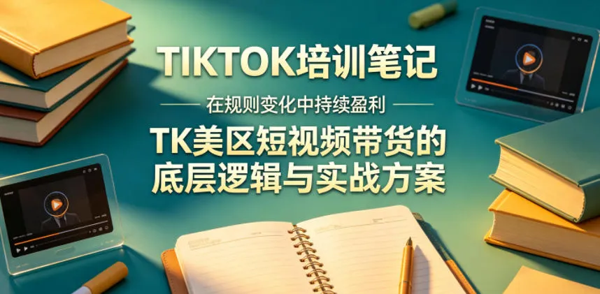 视界跨境TIKTOK4月17培训笔记，在规则变化中持续盈利，TK美区短视频带货的底层逻辑与实战方案【文档】-豌豆轻创