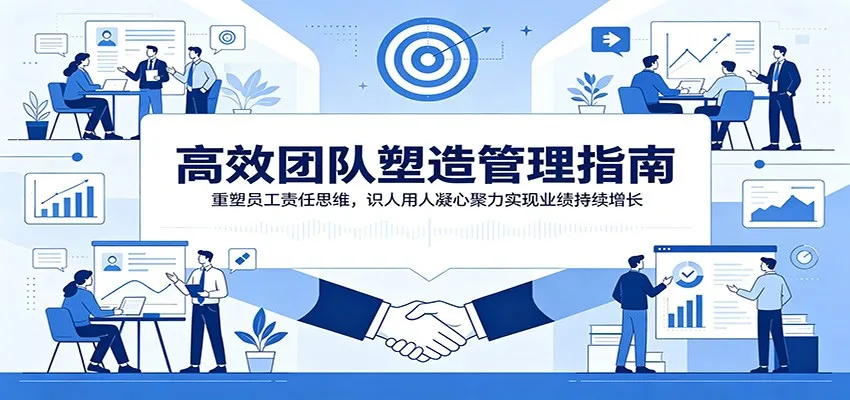 高效团队塑造管理指南:重塑员工责任思维,识人用人凝心聚力实现业绩持续增长-豌豆轻创