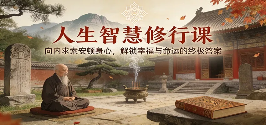 人生智慧修行课:向内求索安顿身心,解锁幸福与命运的终极答案-轻创