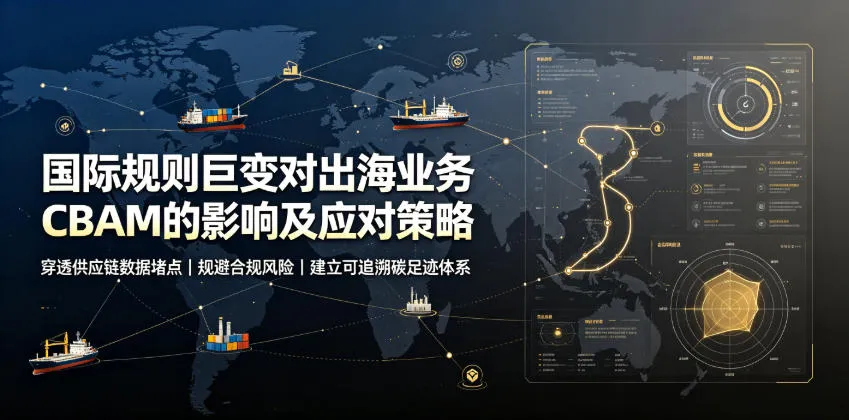 国际规则巨变对出海业务CBAM的影响及应对策略，帮助企业穿透供应链数据堵点，规避合规风险-豌豆轻创