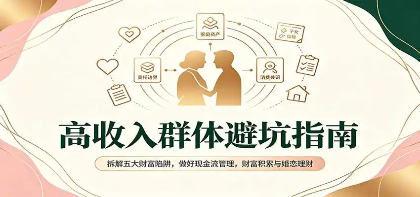 高收入群体避坑指南：拆解五大财富陷阱，做好现金流管理，财富积累与婚恋理财-豌豆轻创