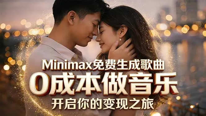 Minimax免费生成歌曲实测！0成本做音乐，说唱流行Lofi一键生成-豌豆轻创