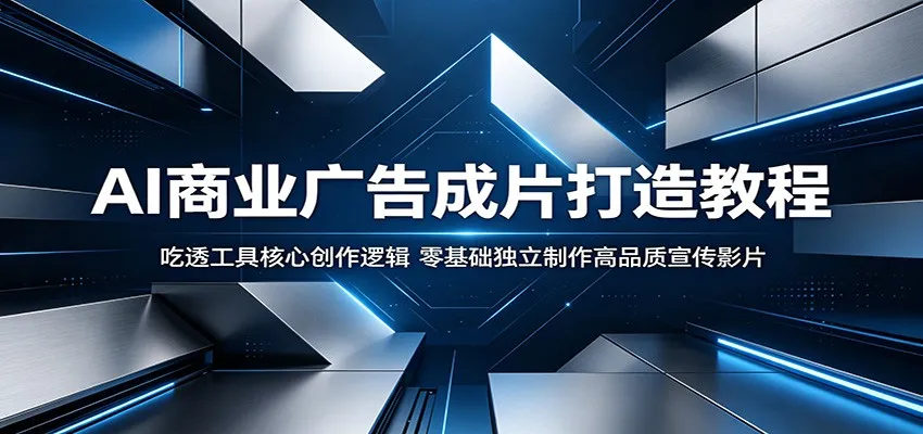 AI商业广告成片打造教程：吃透工具核心创作逻辑，零基础独立制作高品质宣传影片-豌豆轻创