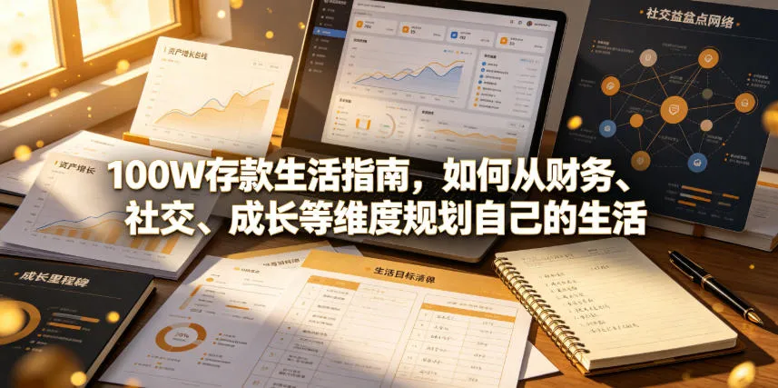 付费文章：100W存款生活指南，如何从财务、社交、成长等维度规划自己的生活-豌豆轻创