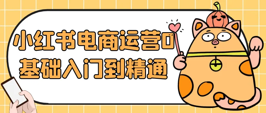 小红书电商运营0基础入门到精通-轻创