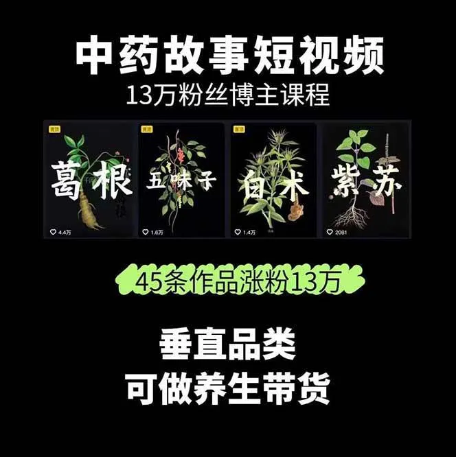 图片[2]-中药文化赛道：溯源故事开发，AI工具实战，平台运营，全方位解锁中医流量变现新路径-轻创