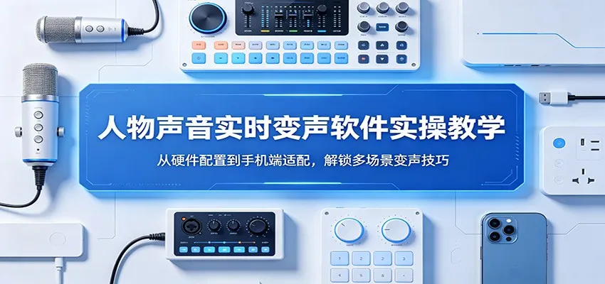 人物声音实时变声软件实操教学：从硬件配置到手机端适配，解锁多场景变声技巧-豌豆轻创
