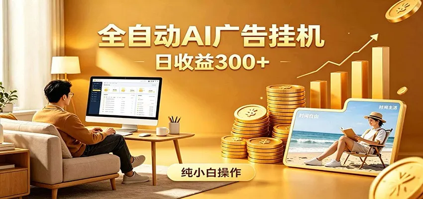 AI风口项目，全程解放双手，后台自动运行赚取收益，每天稳定收益300+-豌豆轻创