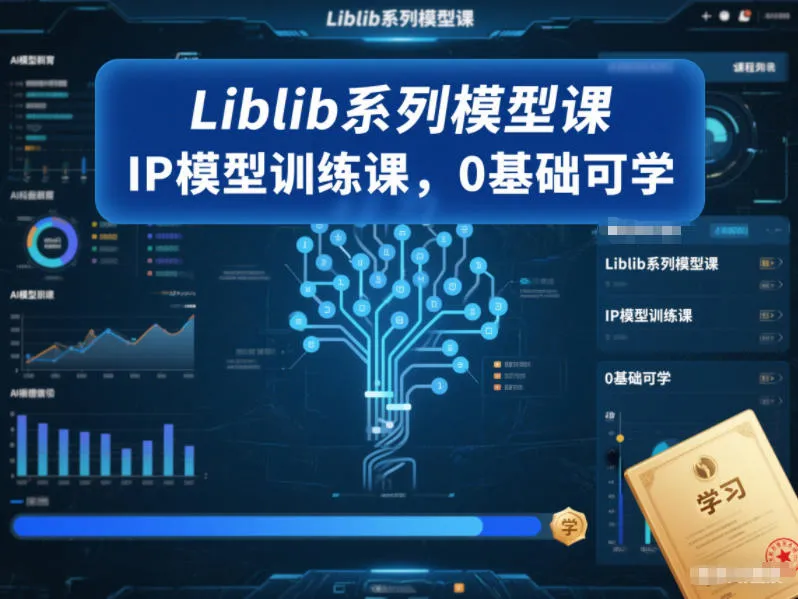 Liblib系列模型课，IP模型训练课，0基础可学-轻创