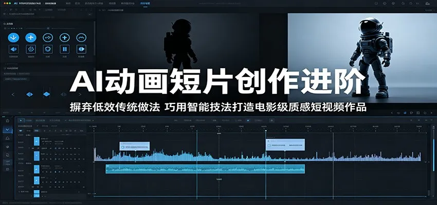 AI动画短片创作进阶：摒弃低效传统做法，巧用智能技法打造电影级质感短视频作品-豌豆轻创