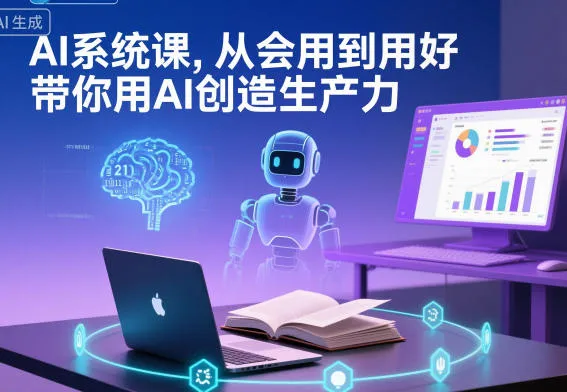 AI系统课,从会用到用好,带你用AI创造生产力-轻创