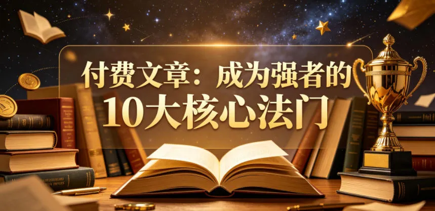 付费文章：成为强者的10大核心法门-豌豆轻创