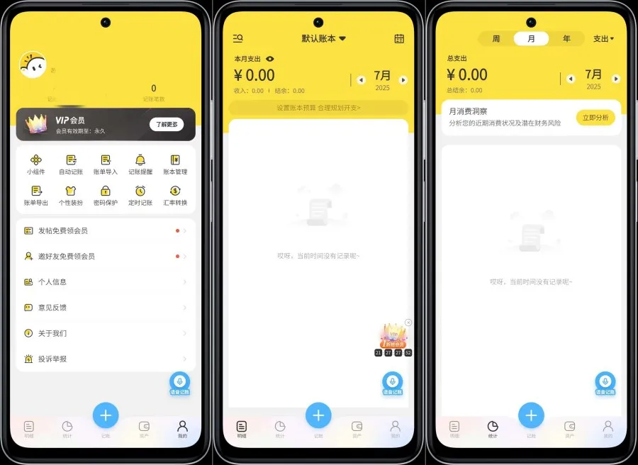 元元记账1.1.7AI智能记账解锁VIP功能-轻创