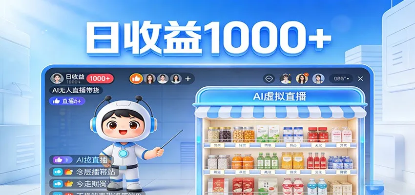 不用露脸不用说话，24小时自动卖货赚钱，全天自动直播，收益看得见-豌豆轻创