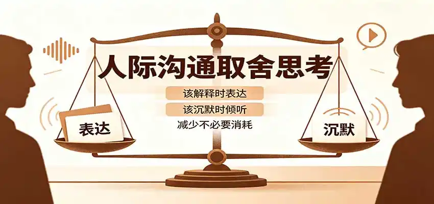 人际沟通取舍思考：分清解释与沉默边界，拿捏职场生活沟通分寸减少情绪内耗-豌豆轻创