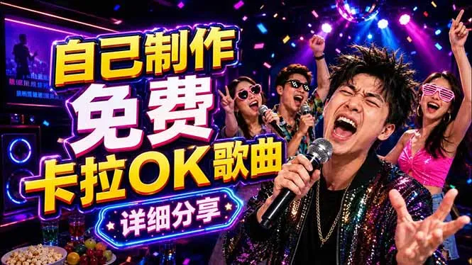 免费卡拉OK歌曲制作全攻略：音轨分离字幕制作，零基础快速做出专业K歌视频-豌豆轻创