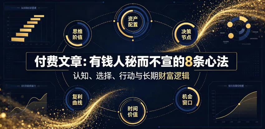 付费文章：有钱人秘而不宣的8条心法-豌豆轻创