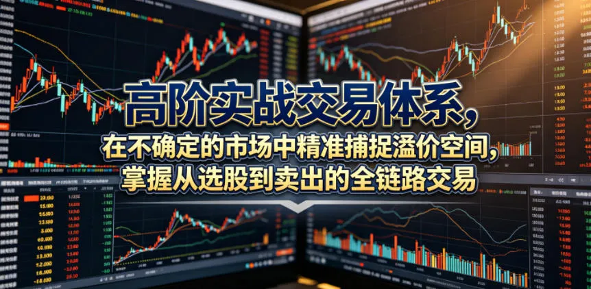 高阶实战交易体系，在不确定的市场中精准捕捉溢价空间，掌握从选股到卖出的全链路交易心法(更新6月)-豌豆轻创