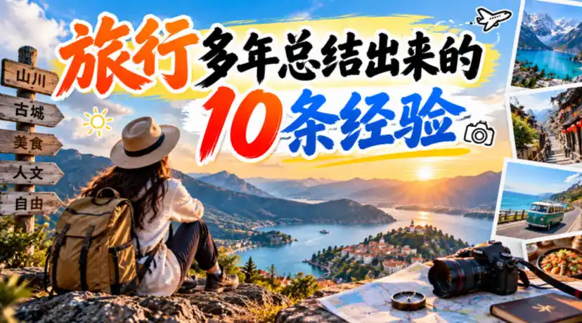 付费文章：旅行多年总结出来的10条经验-豌豆轻创