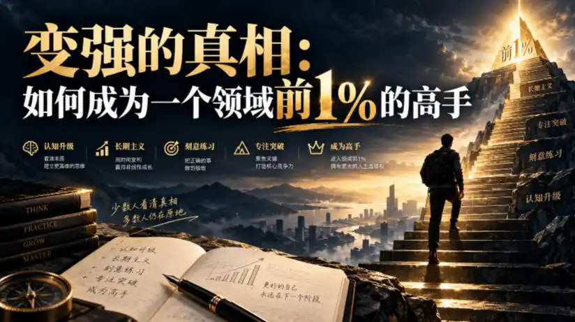 付费文章:变强的真相:如何成为一个领域前1%的高手-豌豆轻创