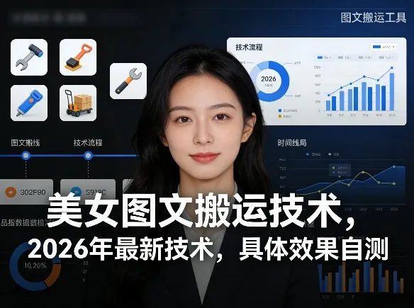 美女图文搬运技术，2026年最新技术，具体效果自测-豌豆轻创