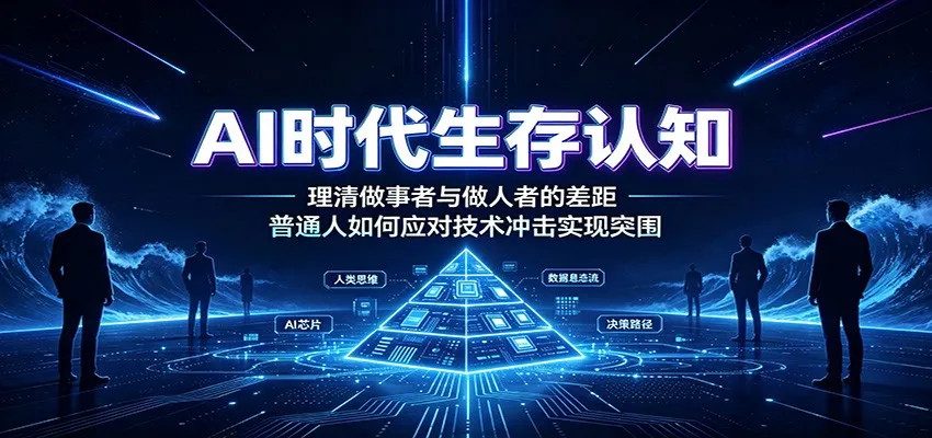 AI时代生存认知：理清做事者与做人者的差距，普通人如何应对技术冲击实现突围-豌豆轻创