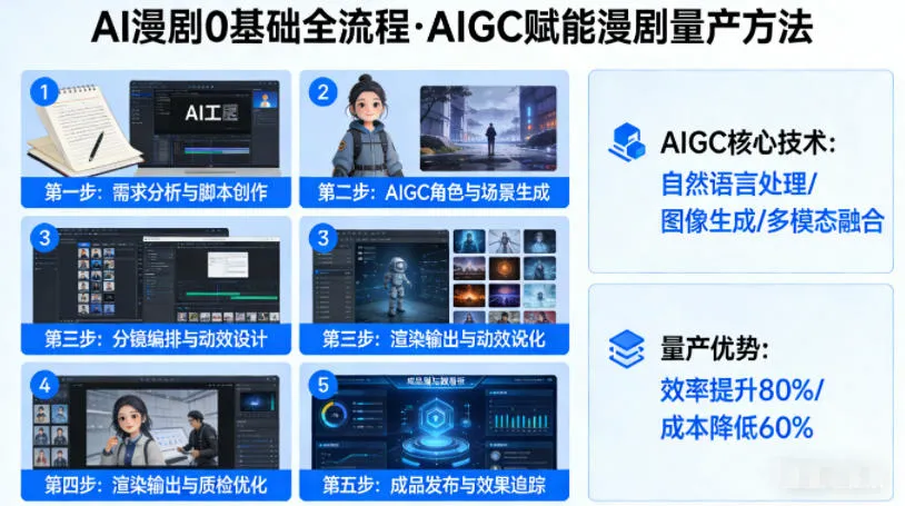 AI漫剧0基础全流程，快速掌握AIGC赋能的漫剧量产方法-豌豆轻创