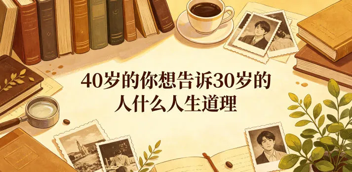 公众号付费文章：40岁的你想告诉30岁的人什么人生道理？-豌豆轻创
