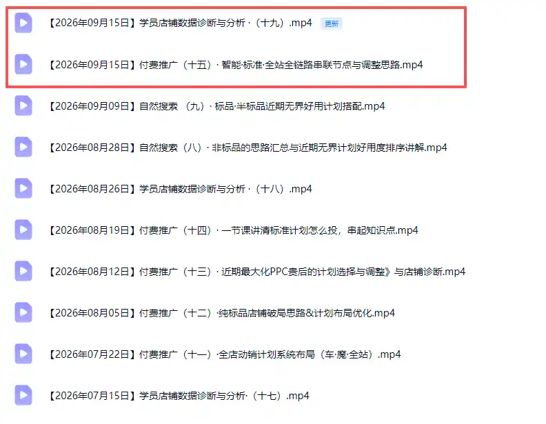 2026淘宝电商终局之战VIP课-更新0920：自然搜索+直通车+无界+精准人群，系统掌握测款动销与全店推广布局方法-豌豆轻创