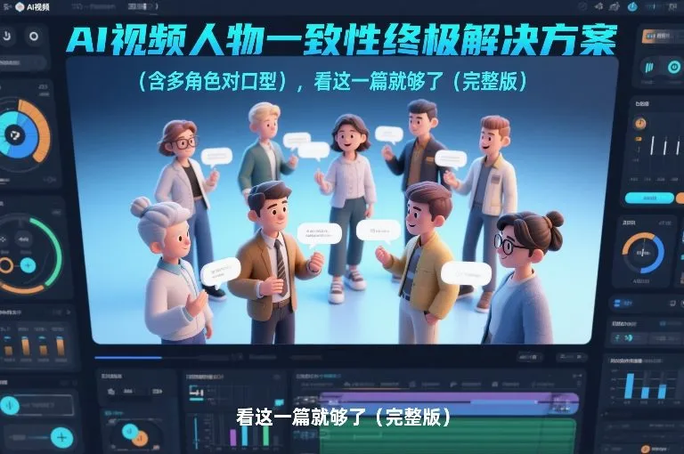AI视频人物一致性终极解决方案(含多角色对口型)，看这一篇就够了(完整版)-轻创
