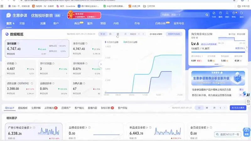 淘宝VIP特训课-更新0917：蓝海选品+付费投放｜短视频AI运营｜大促起爆全流程，破解店铺无流量无利润难题-豌豆轻创