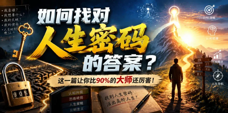 付费文章：如何找对人生密码的答案？这一篇让你比90%的大师还厉害！-豌豆轻创