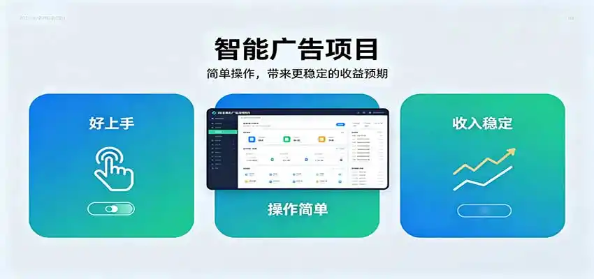 智能广告挂机项目，操作简单上手快，收益稳定可持续。稳定日入300+-豌豆轻创