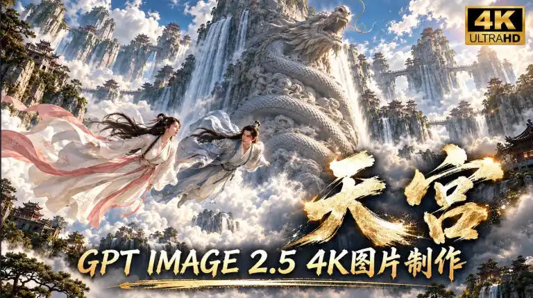 GPT Image 2.5实测！4K到底多清楚？皮肤、手指、修图与天宫场景全面测试-豌豆轻创