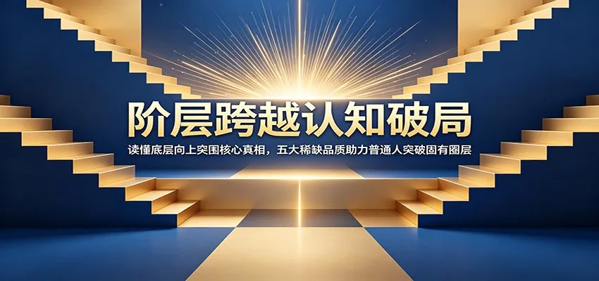 阶层跨越认知破局：读懂底层向上突围核心真相，五大稀缺品质助力普通人突破固有圈层-豌豆轻创