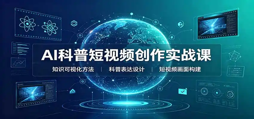 AI科普短视频创作实战课：配套要点文档，文案与视频提示词模板教学-豌豆轻创