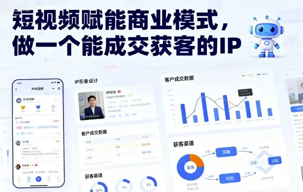 短视频赋能商业模式，做一个能成交获客的IP(更新)-轻创