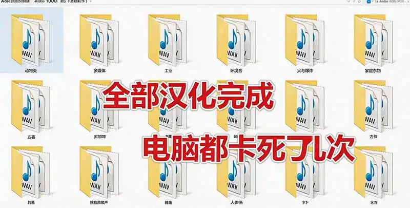 请称爆硬盘！Adobe 和 达芬奇 官方提供的高品质免版税音效库， 10000+ 免费商用音效合集，已离线打包-豌豆轻创