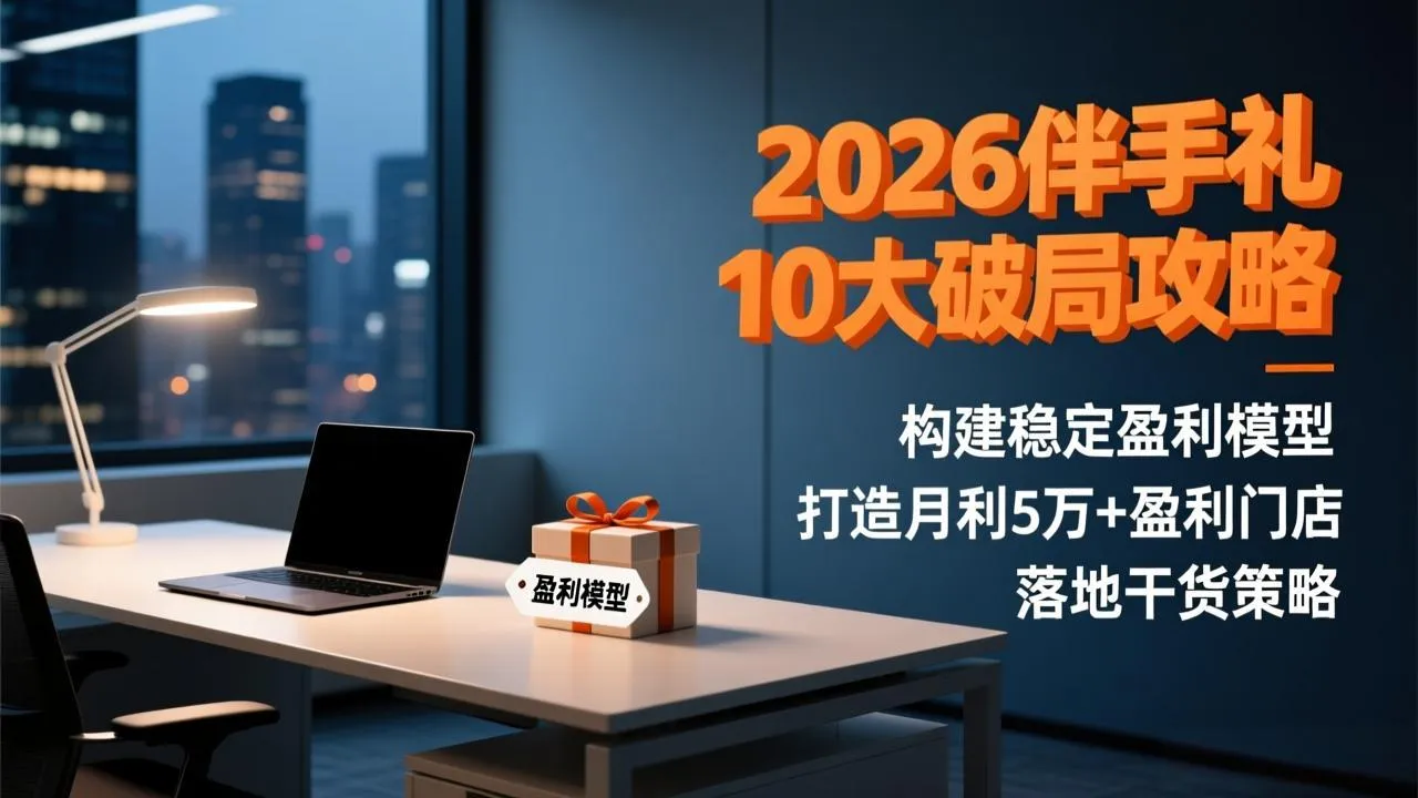2026伴手礼10大破局攻略：构建稳定盈利模型，打造月利5万+盈利门店，落地干货策略-轻创