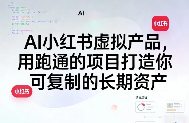 AI小红书虚拟产品，用跑通的项目打造你可复制的长期资产(更新)-豌豆轻创