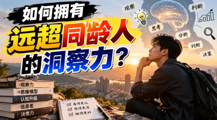 付费文章：如何拥有远超同龄人的洞察力？-豌豆轻创